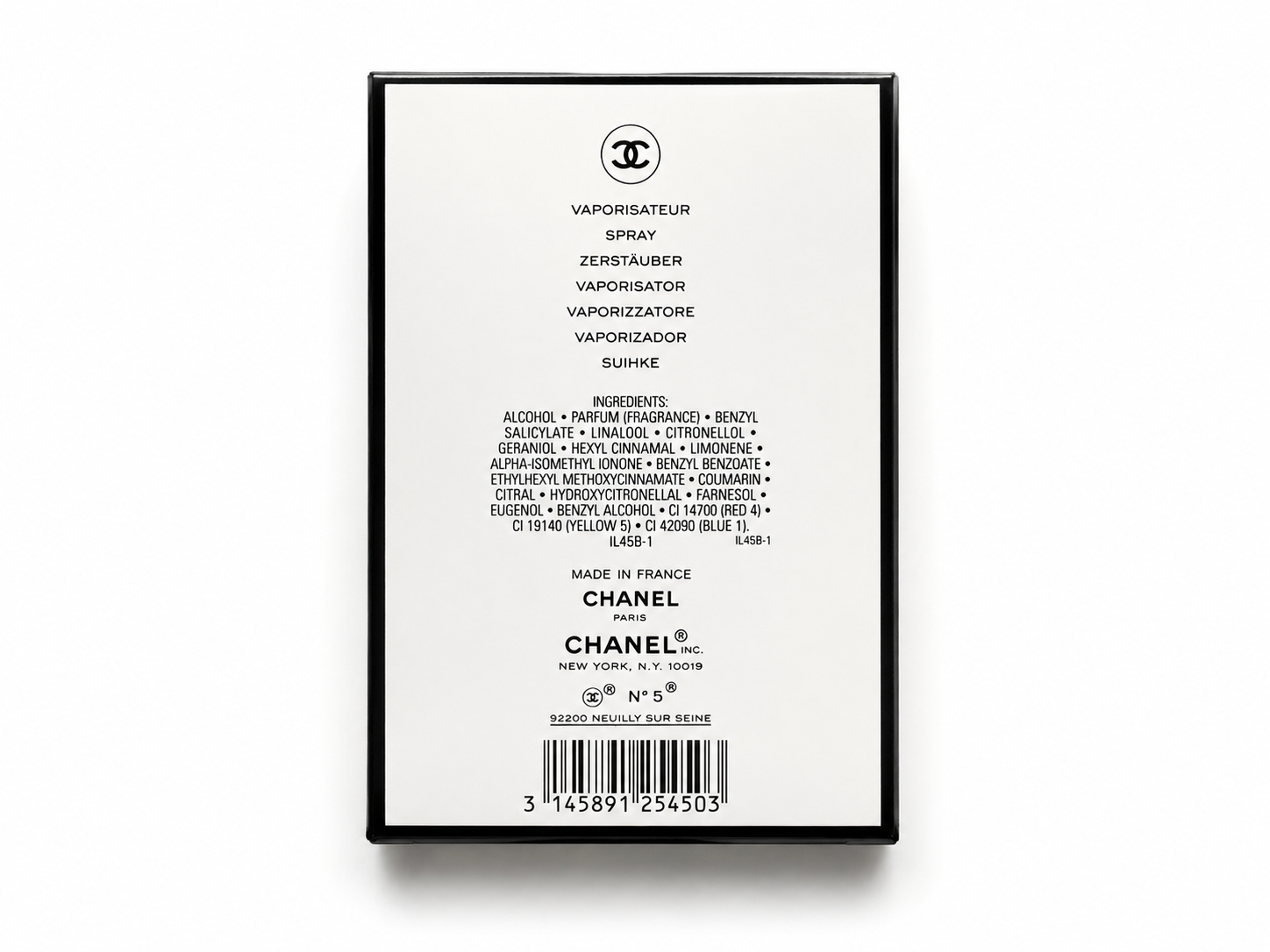 CHANEL N°5 Eau de Parfum 50 ml – Vaporizzatore
