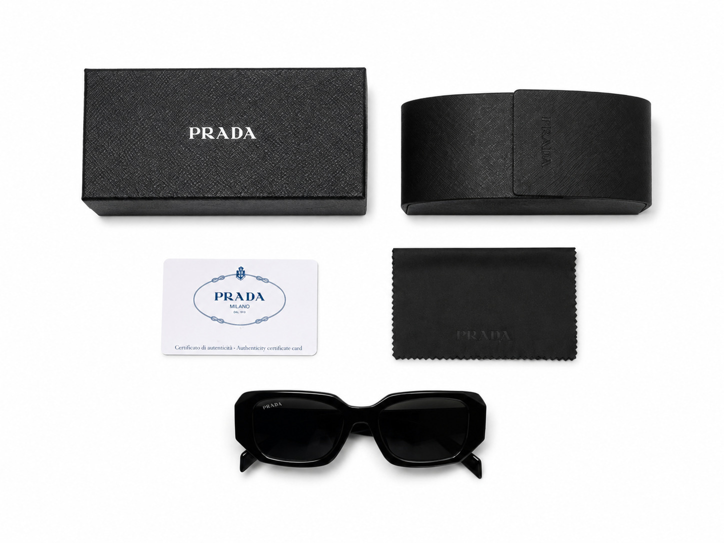 Prada Symbole PR 17WS 1AB5S0 – Occhiali da Sole Neri