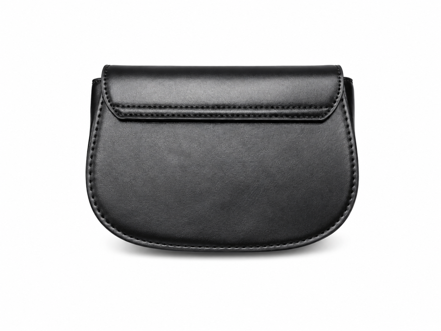 Diesel 1DR Iconic Shoulder Bag – Borsa in Pelle Nera con Logo Oval D