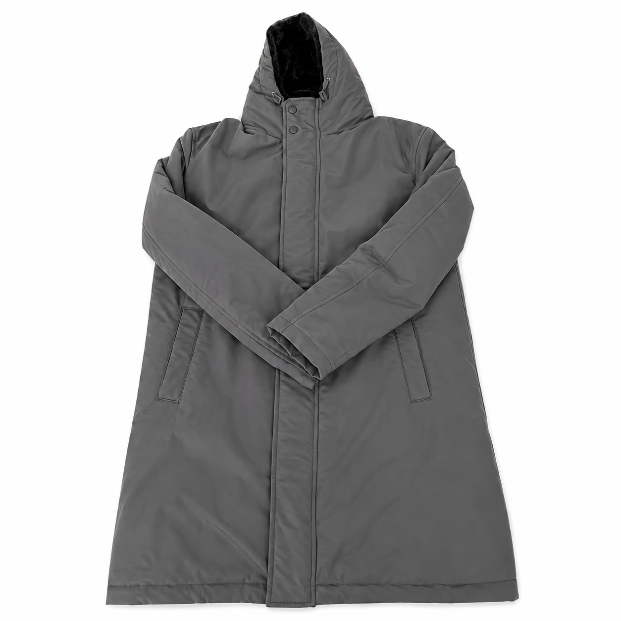 Herno Parka con Cappuccio e Interno Effetto Pelliccia Grigio – PA000170U – Taglia 50