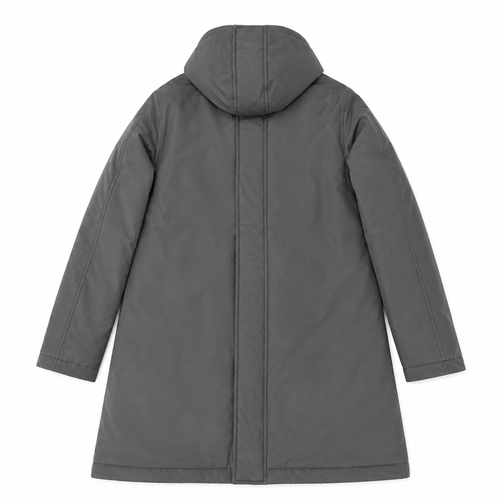 Herno Parka con Cappuccio e Interno Effetto Pelliccia Grigio – PA000170U – Taglia 50