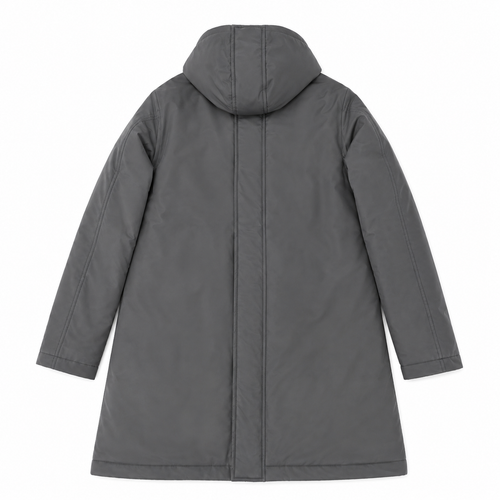 Herno Parka con Cappuccio e Interno Effetto Pelliccia Grigio – PA000170U – Taglia 50
